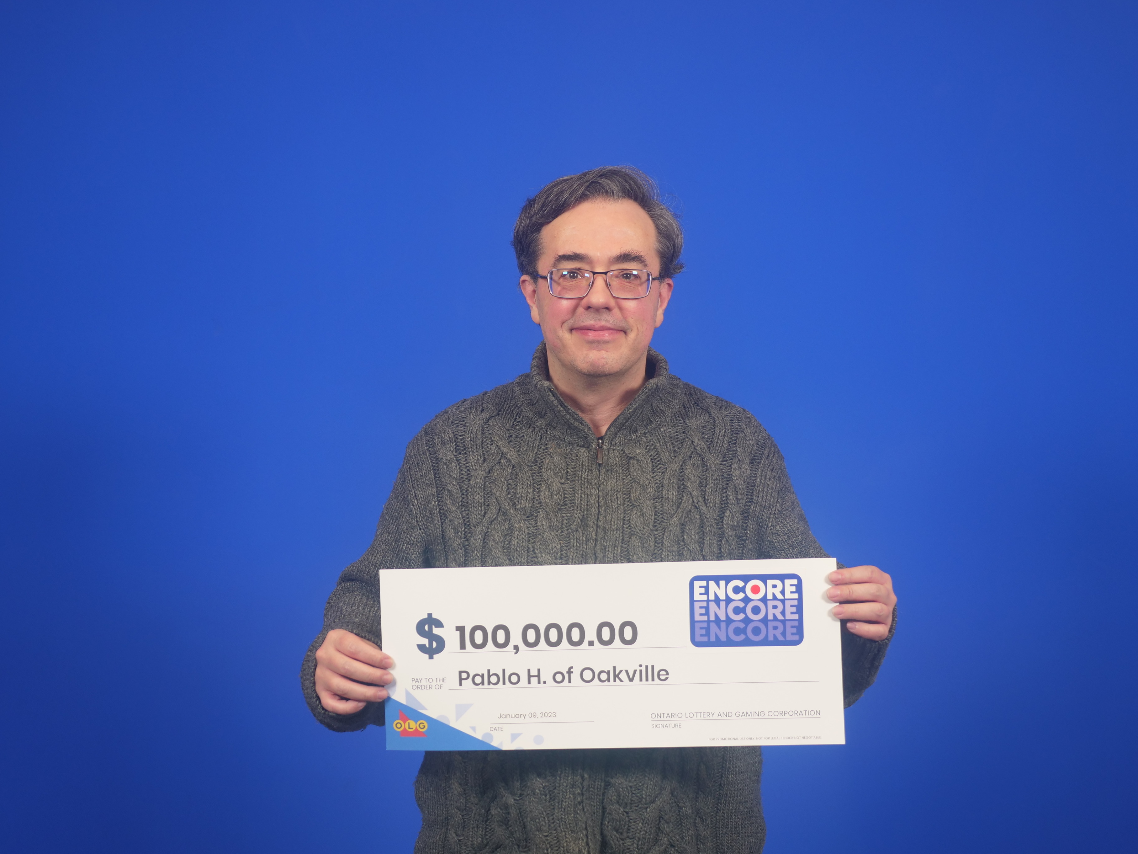 Pablo Herrero Jimenez wins $100,000 | Ontario Lottery Corporation